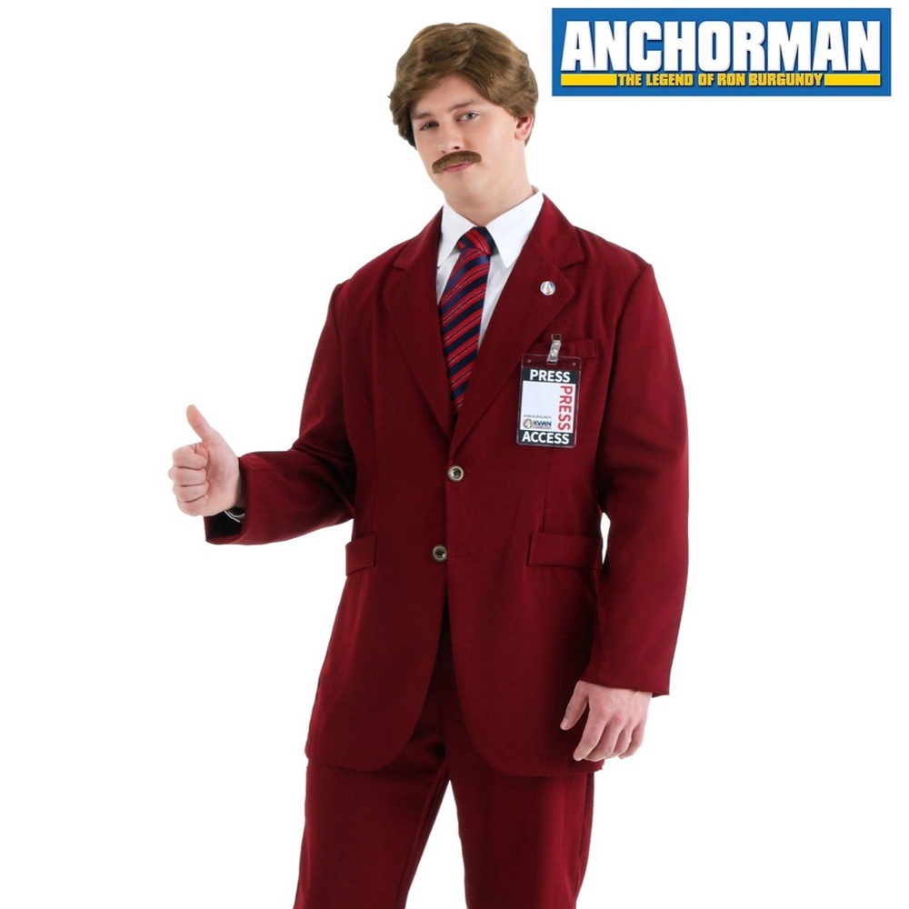 Anchorman Deluxe Ron Burgundy costume